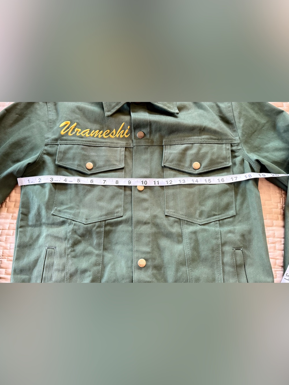 NamiWear Spirit Detective Agency Green Denim Embroidered Jacket Size Small - Picture 4 of 6